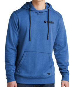 Royal-Heather-New-Era-Men's-Tri-Blend-Fleece-Pullover-Hoodie