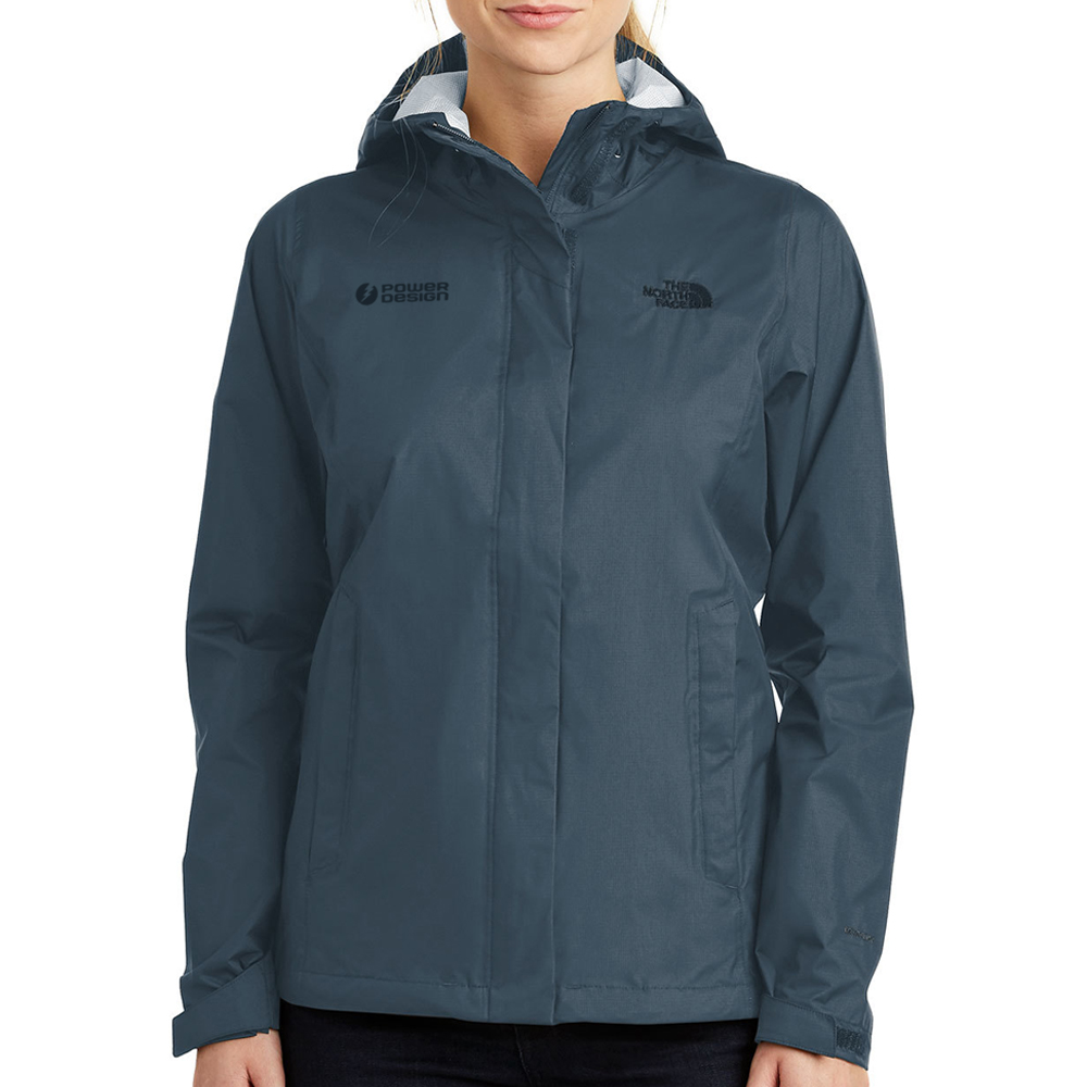 Shady-Blue-Ladies-North-Face-Dry-Vent-Rain-Jacket