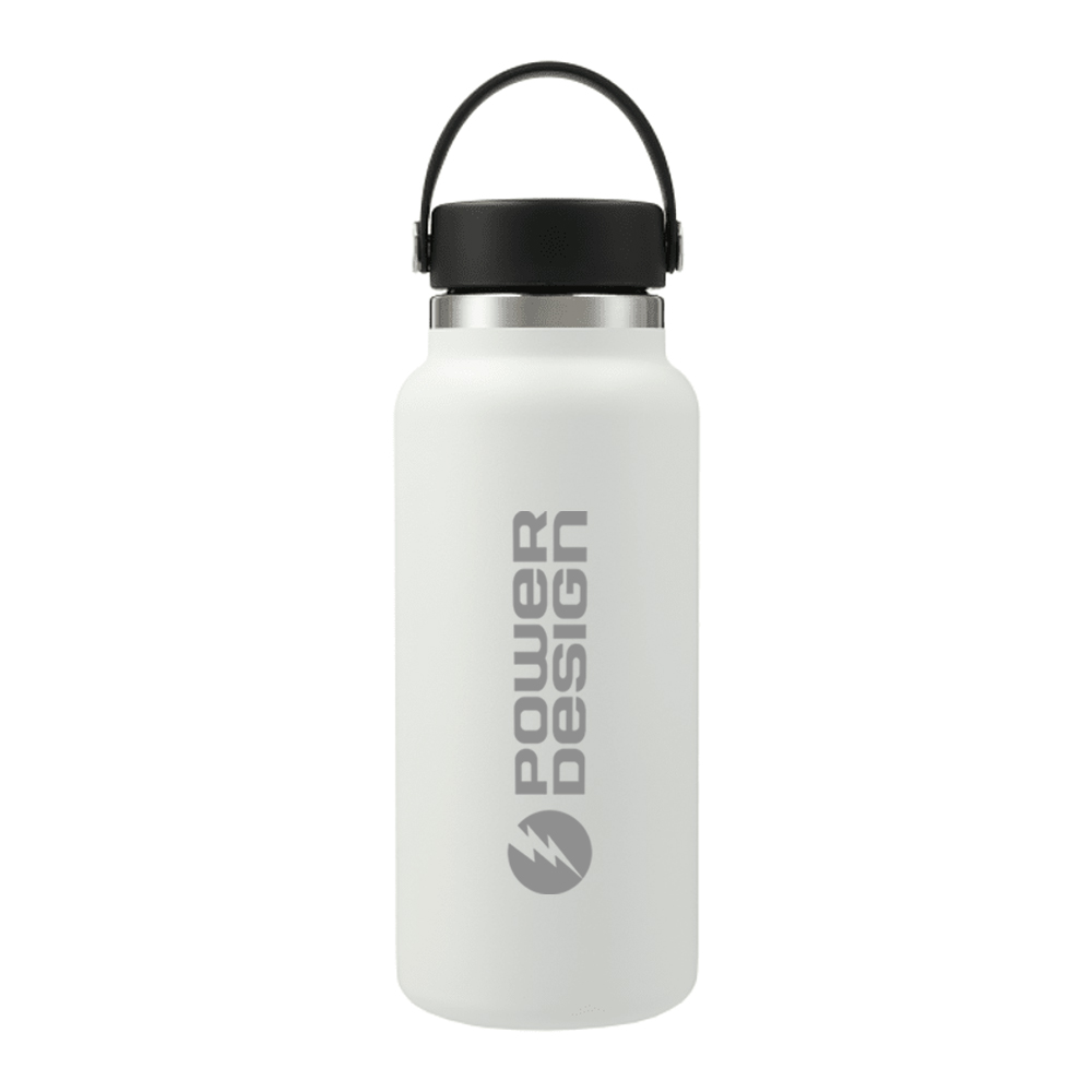 White-Hydro-Flask-Wide-Mouth-Bottle-w--Flex-Cap,-32-oz