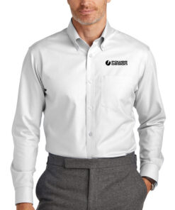 White-Men's-Brooks-Brothers-Wrinkle-Free-Stretch-Nailhead-Shirt