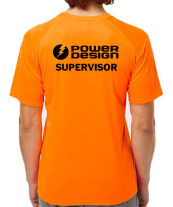 Alternative view of Supervisor Performance UPF 50+ Short Sleeve Tee - Neon Orange