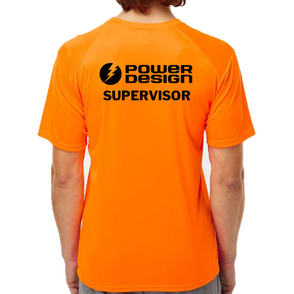 Alternative view of Supervisor Performance UPF 50+ Short Sleeve Tee - Neon Orange