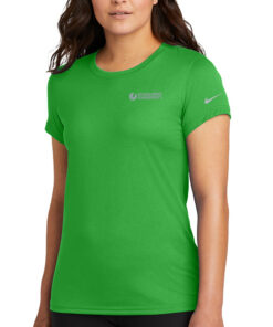 Apple-Green-Nike-Ladies-Swooshe-Sleeve-rLegend-Tee