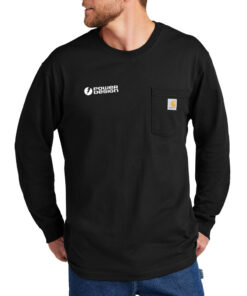 Black-Carhartt-Workwear-Long-Sleeve-Pocket-Tee