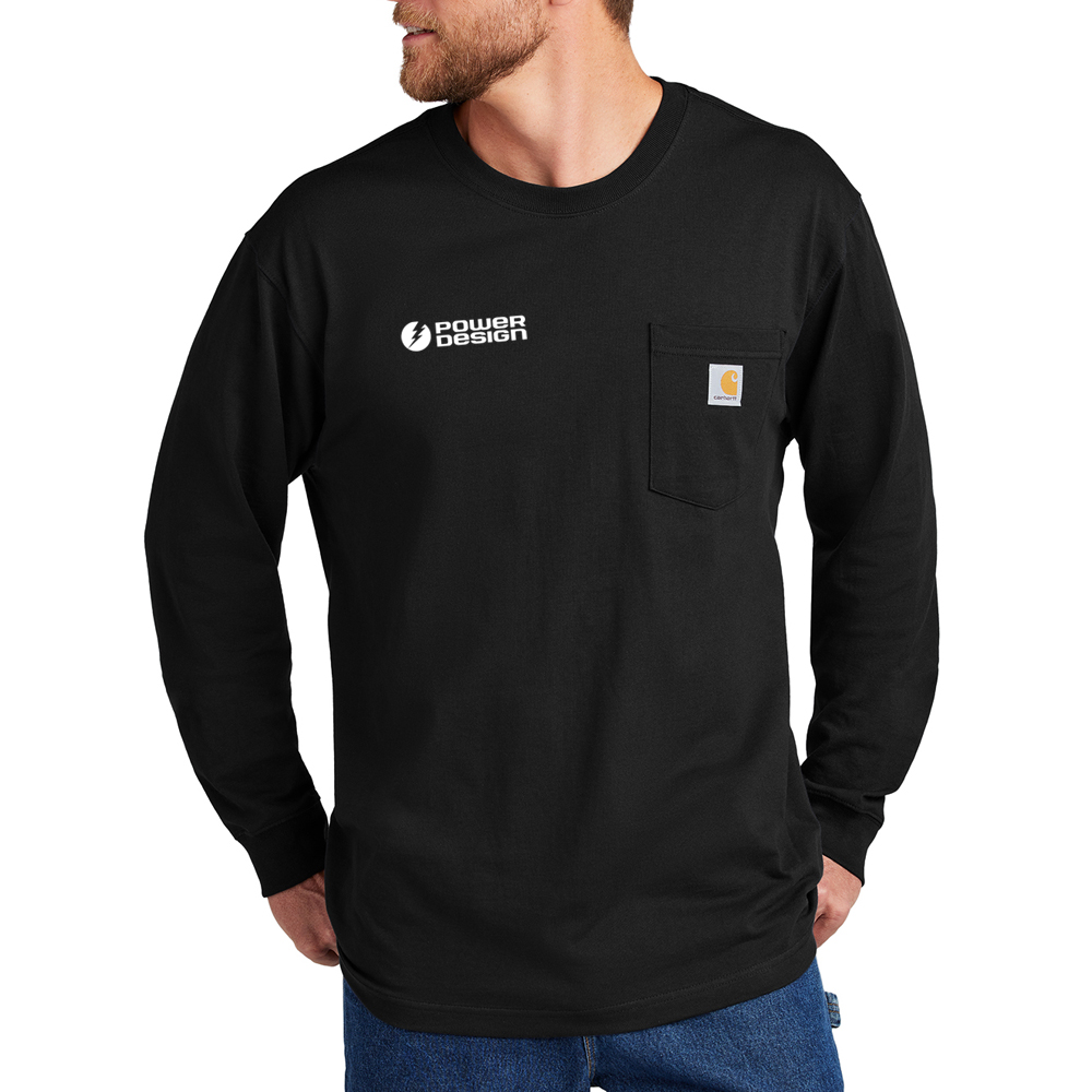 Black-Carhartt-Workwear-Long-Sleeve-Pocket-Tee