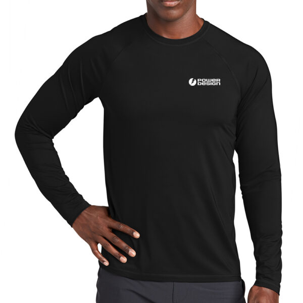 Black-Sport-Tek-Men's-Long-Sleeve-Rashguard