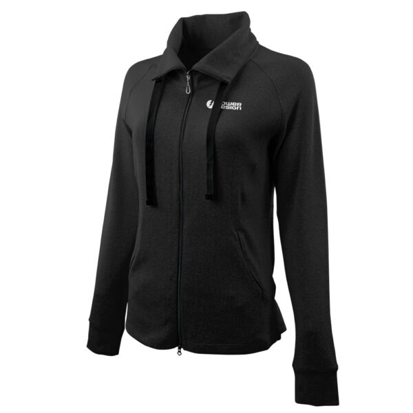 Black1-Greg-Norman-Ladies'-Mock-Neck-Full-Zip-Jacket