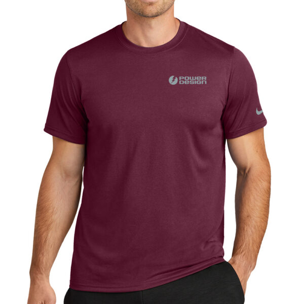 Deep-Maroon-Nike-Men's-Swoosh-Sleeve-rLegend-Tee
