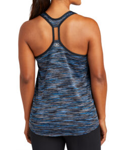 Electric-Blue-Space-Dye2-OGIO-Ladies-Verge-Racerback-Tank
