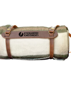 Green-Brown-Wool-Blend-Blanket