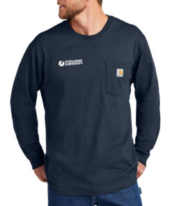 Navy-Carhartt-Workwear-Long-Sleeve-Pocket-Tee