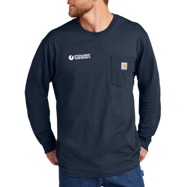Navy-Carhartt-Workwear-Long-Sleeve-Pocket-Tee