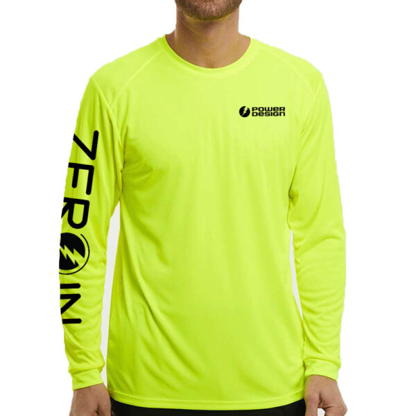 Performance UPF 50+ Long Sleeve Tee - Safety Green