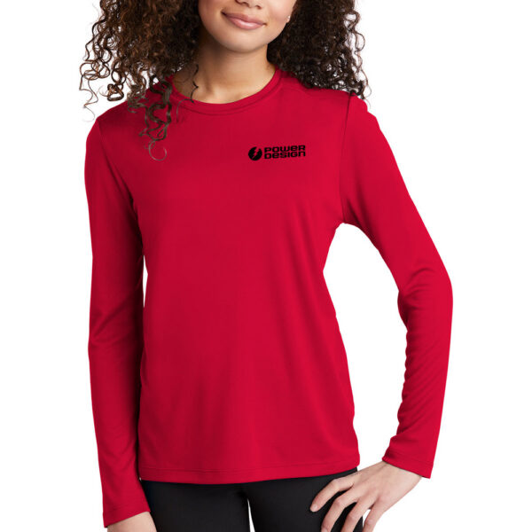 Red-Sport-Tek-Youth-Posi-UV-Pro-Long-Sleeve-Tee----