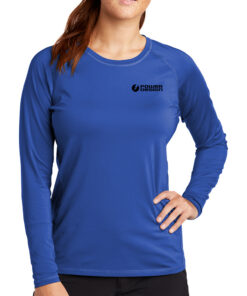 Royal-Sport-Tek-Ladies-Long-Sleeve-Rashguard
