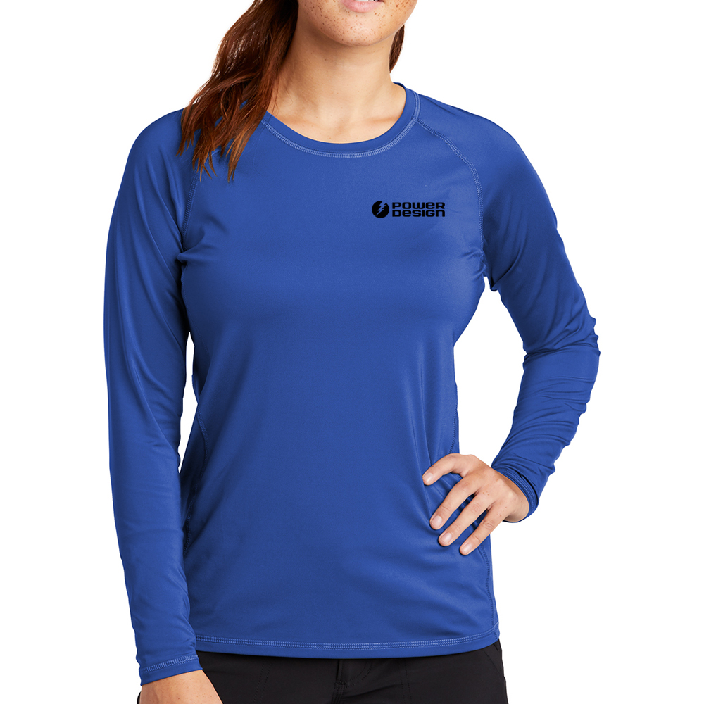 Royal-Sport-Tek-Ladies-Long-Sleeve-Rashguard