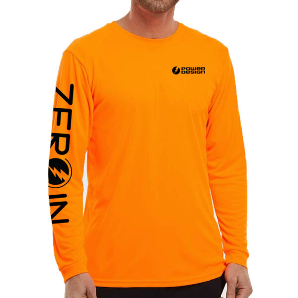 Supervisor Performance UPF 50+ Long Sleeve Tee - Neon Orange