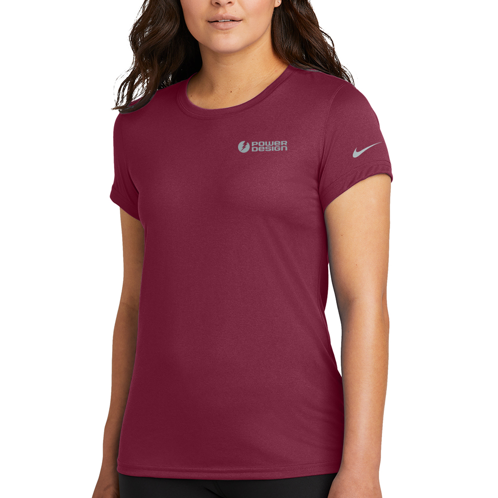 Team-Maroon-Nike-Ladies-Swooshe-Sleeve-rLegend-Tee