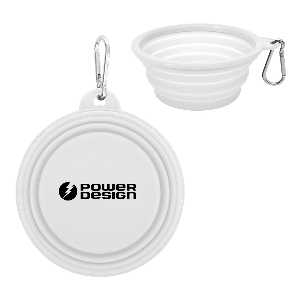 White-Collapsible-Pet-Bowl