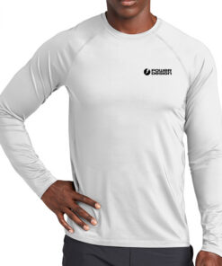White-Sport-Tek-Men's-Long-Sleeve-Rashguard