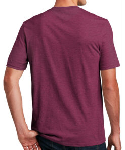 Alternative view of District Perfect Blend Tee - Raspberry Fleck