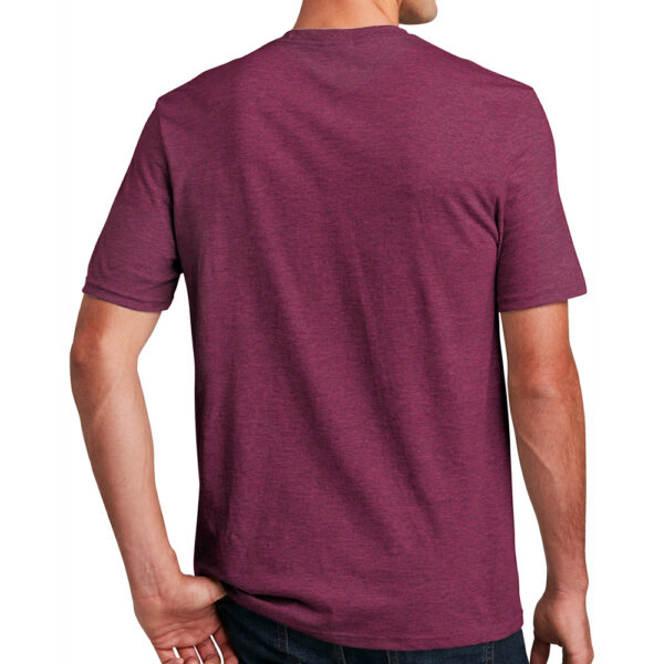 Alternative view of District Perfect Blend Tee - Raspberry Fleck