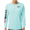 Performance UPF 50+ Long Sleeve Tee - Aqua Blue