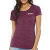 Bella+Canvas Ladies' Triblend Short Sleeve Tee - Maroon