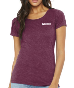 Bella+Canvas Ladies' Triblend Short Sleeve Tee - Maroon