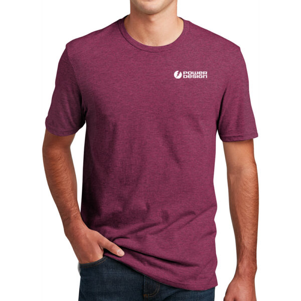 District Perfect Blend Tee - Raspberry Fleck