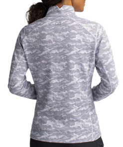 Alternative view of Cutter & Buck Ladies' Stretch Camo Print Eco Quarter Zip