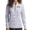 Cutter & Buck Ladies' Stretch Camo Print Eco Quarter Zip