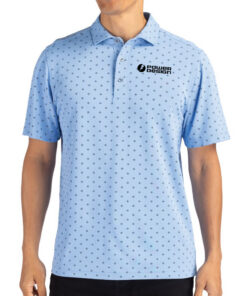 Cutter & Buck Men's Virtue Eco Pique Tile Print Recycled Polo