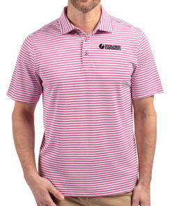 Cutter & Buck Men's Virtue Eco Pique Stripe Recycled Polo