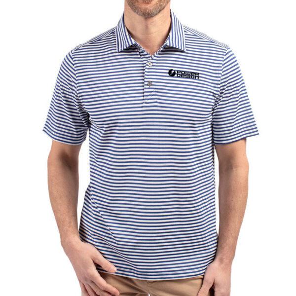 Alternative view of Cutter & Buck Men's Virtue Eco Pique Stripe Recycled Polo