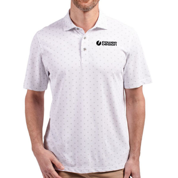 Alternative view of Cutter & Buck Men's Virtue Eco Pique Tile Print Recycled Polo