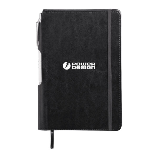 Hard Cover Bound Notebook w/ Pen