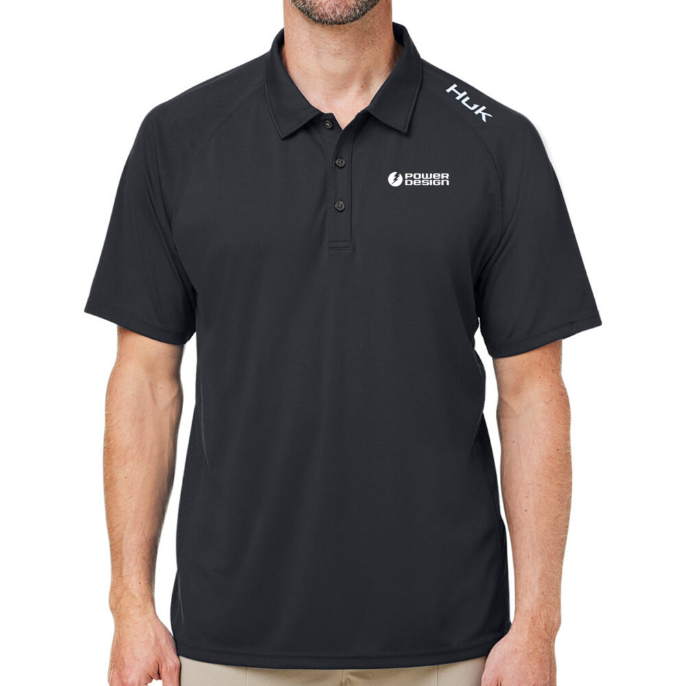 HUK Men's Lopro Solid Performance Polo - Image 3