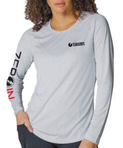 Ladies' Performance UPF 50+ Long Sleeve Tee - Grey
