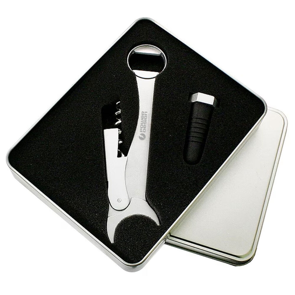 Wrench Bottle Opener & Stopper Set