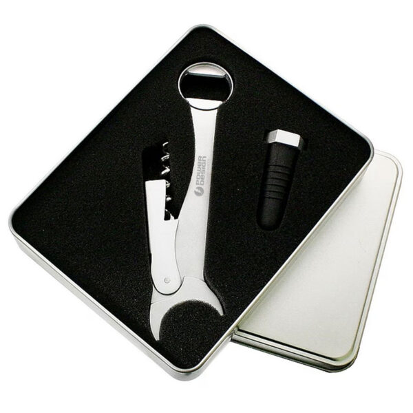 Wrench Bottle Opener & Stopper Set