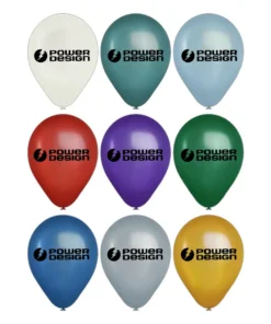 9" USA Metallic Latex Balloons