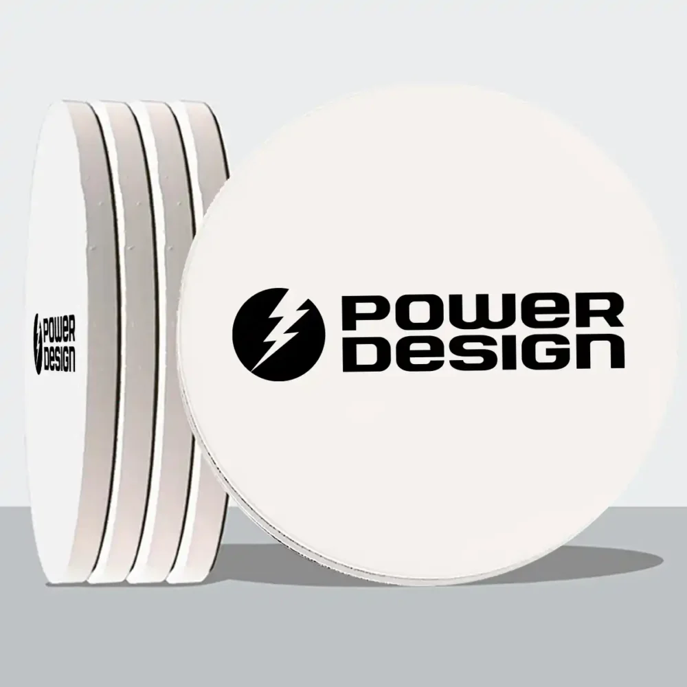 Alternative view of Round Absorbent Stone Coasters - 4 Pack