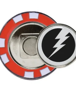 Alternative view of Metal Poker Chip w/Magnetic Ball Marker