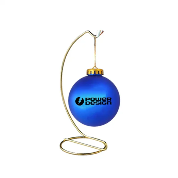 Alternative view of 3¼" Satin Finish Round Shatterproof Ornament