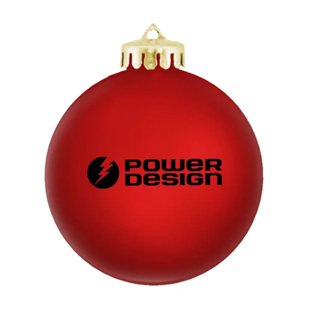 3¼" Satin Finish Round Shatterproof Ornament