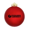 3¼" Satin Finish Round Shatterproof Ornament
