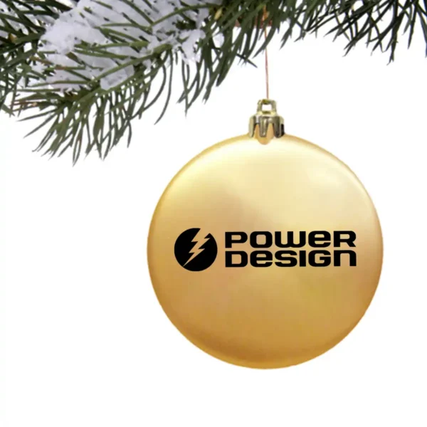 Alternative view of 3" Satin Finish Flat Shatterproof Ornament