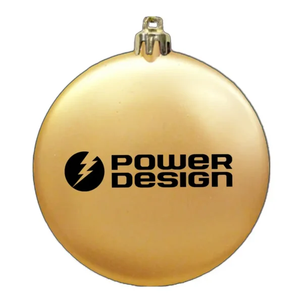 3" Satin Finish Flat Shatterproof Ornament