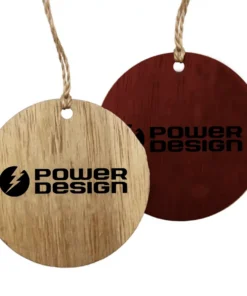 Alternative view of 3" Wood Ornament - Round